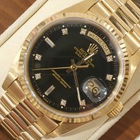 ROLEX 롤렉스 데이데이트 18038 블랙 텐포인트 금통 36mm