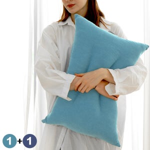 코튼샤워 1+1 스마트 경추베개M 일자목 거북목 빨아쓰는 숙면 바른잠 경추목베개 옆으로자는