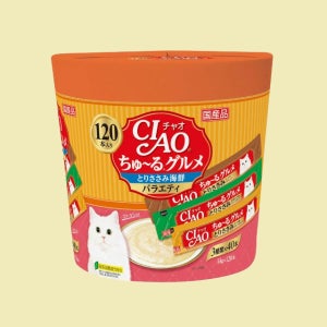 이나바 챠오츄르 버라이어티 120P 닭가슴살+해산물, 14g, 120개