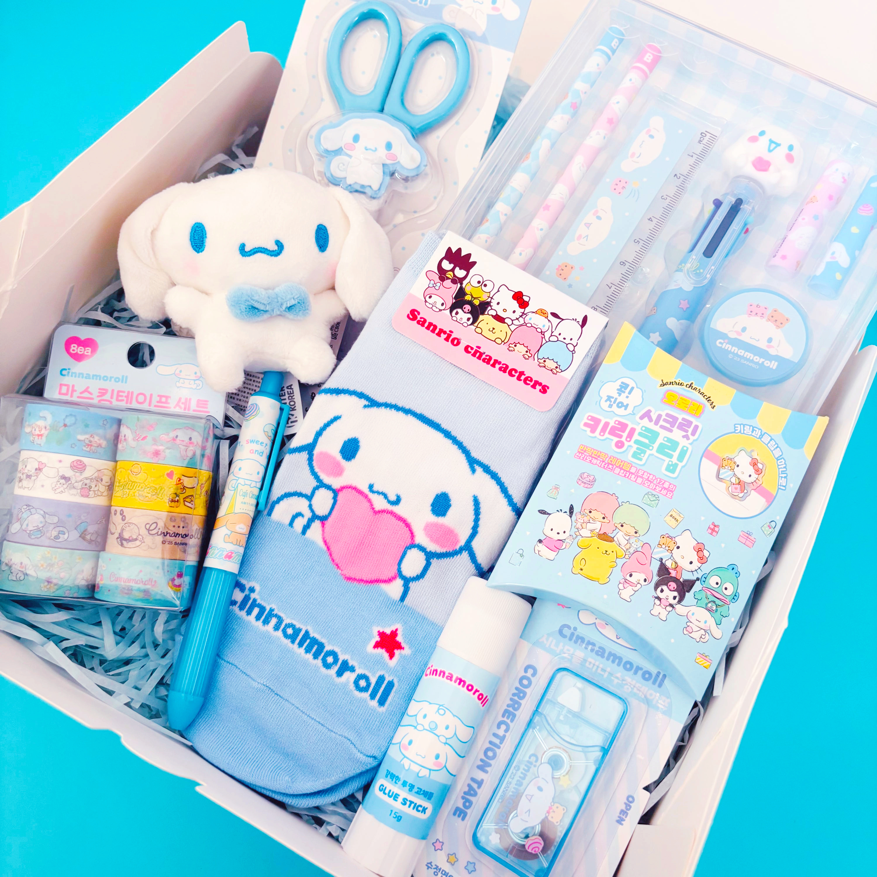 산리오 시나모롤 문구세트 단체 신학기 준비물 학용품 초등학생 입학 졸업 선물 귀욤세트