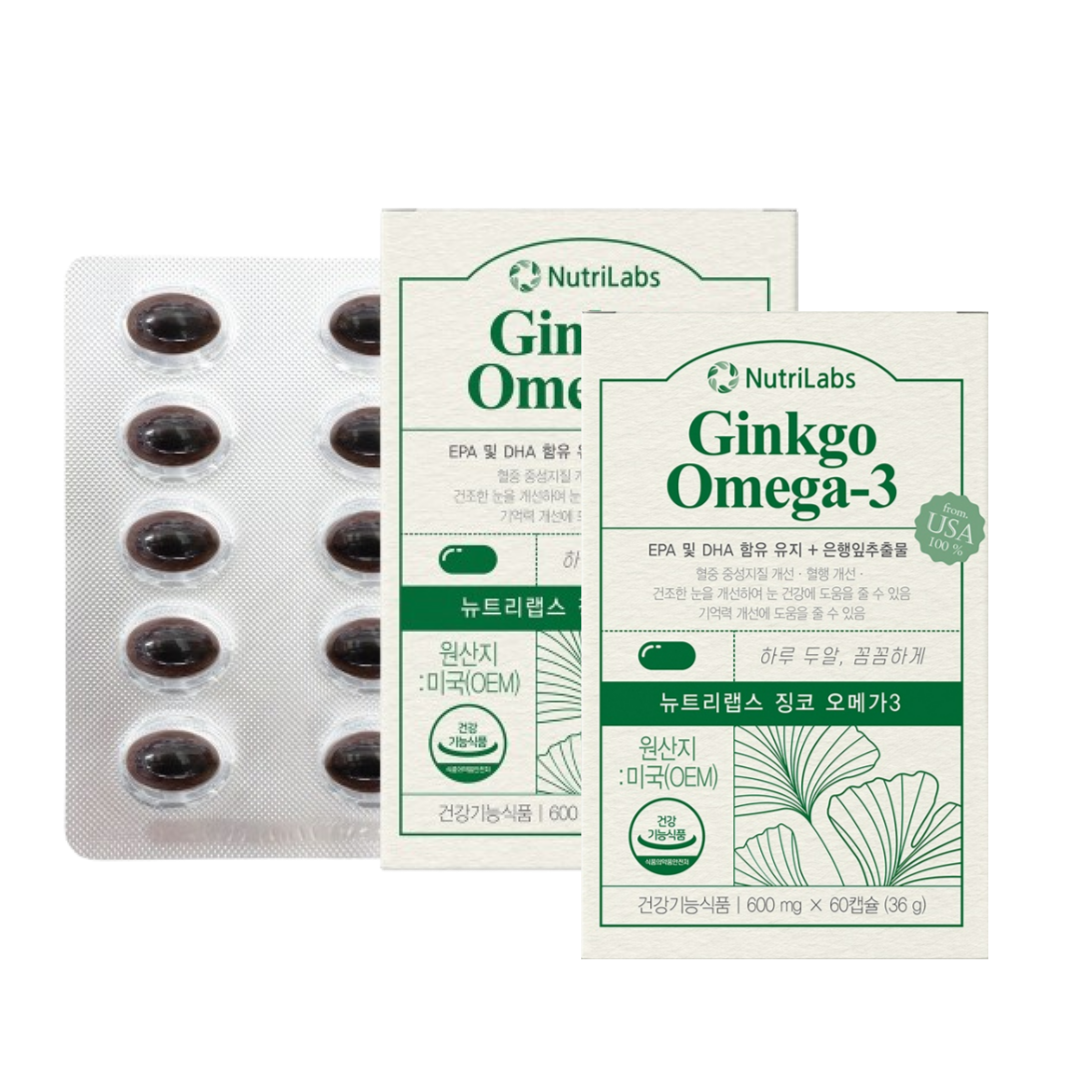 뉴트리랩스 징코 오메가3 골드