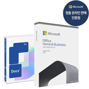 MS정품 Office 2021 Home & Business 영구 한컴독스 1년 윈도우 MacOS 기업용 설치가능 기업패키지