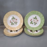 wedgwood 웨지우드 와일드 스트로베리 그린/옐로우 접시 (옵션선택)