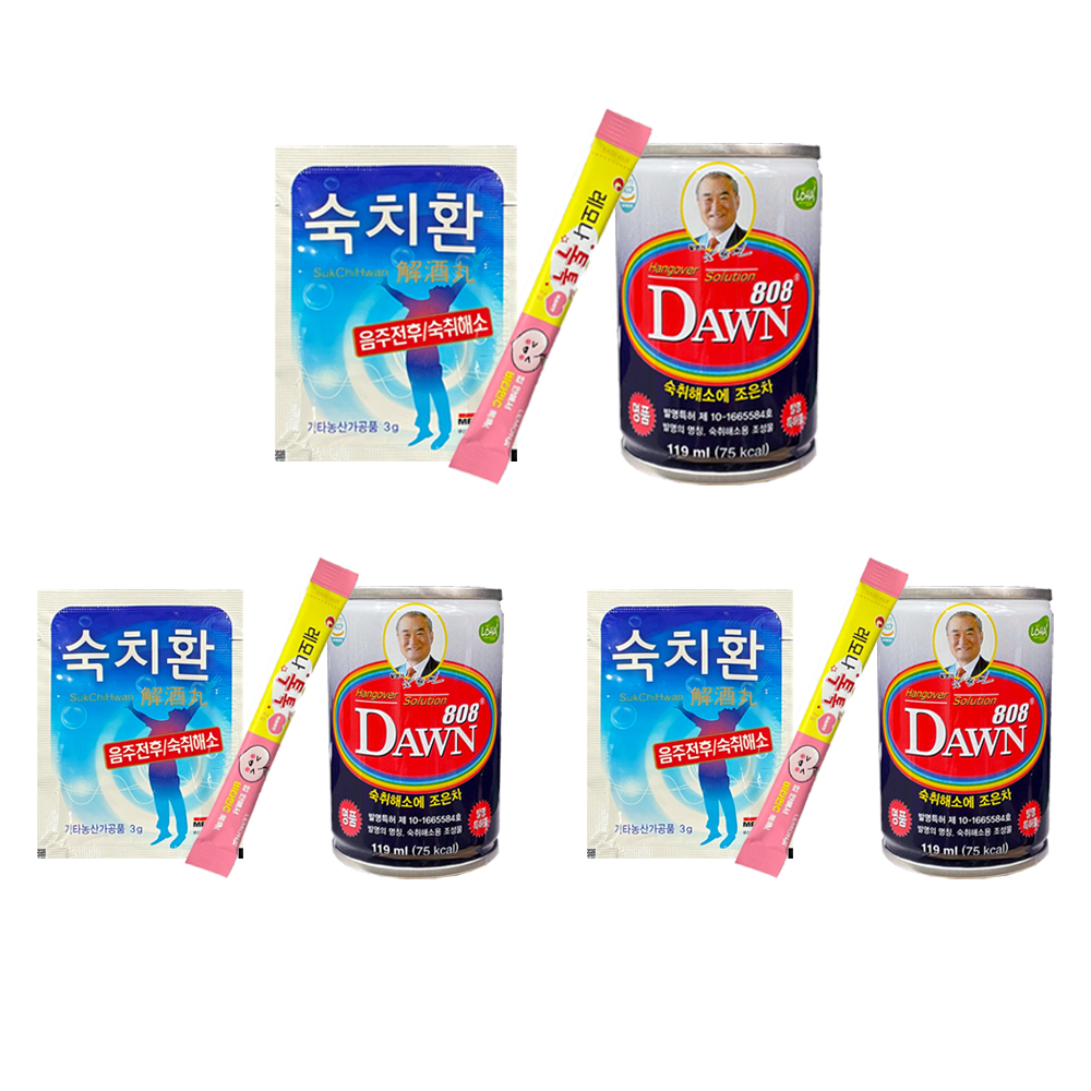 여명 808 숙취해소 음료 천연액상차 119ml 1캔