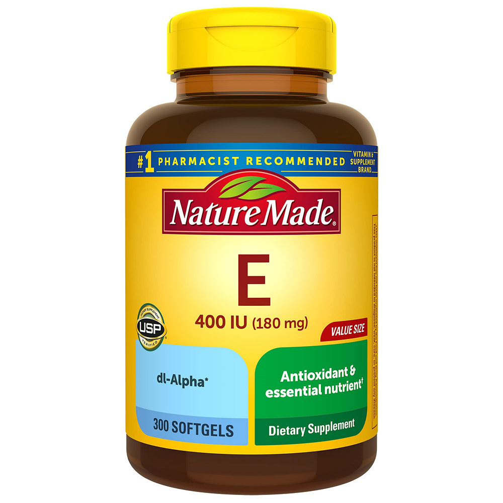 <b>네츄럴 메이드 비타민E</b> 400IU 180mg 소프트젤 300