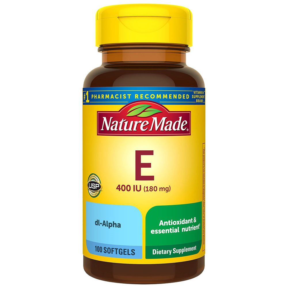 <b>네츄럴 메이드 비타민E</b> 400IU 180mg 소프트젤 100