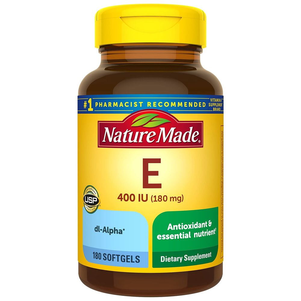 <b>네츄럴 메이드 비타민E</b> 400IU 180mg 소프트젤 180