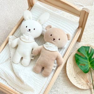 라코즈 유기농 오가닉 아기 신생아 애착인형 토끼 곰 인형