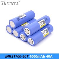 스크루 드라이버 진공 청소기 및 전자 담배 Turmera용 INR21700-40T 충전식 리튬 배터리 21700 4000mAh 40A