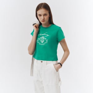 [던스트] ACADEMY CROPPED T-SHIRT GREEN_UDTS3B230E2