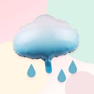 [예쁨주의 지호] 그라데이션 구름풍선 /날씨풍선/은박풍선