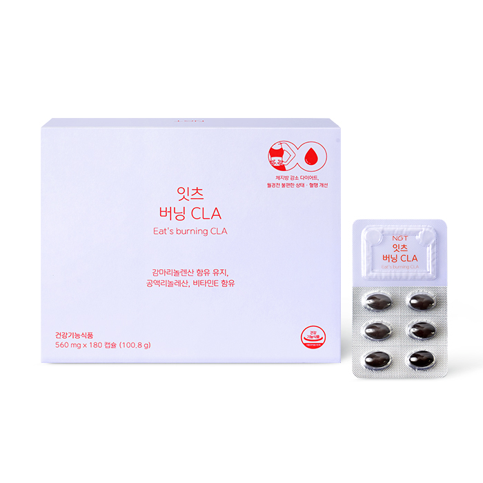 네츄럴굿띵스 잇츠 버닝 CLA 감마리놀렌산 다이어트 영양제 체지방감소 180캡슐, 1개