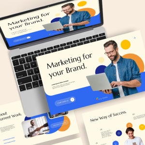 브랜드 마케팅 비즈니스 파워포인트 PPT 템플릿 ((프로젝트, 솔루션, 사업, 마케터, 시장분석)