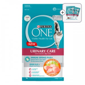 [원캣습식2개+] 퓨리나 원 캣 고양이 사료 유리너리, 1.4kg, 1개