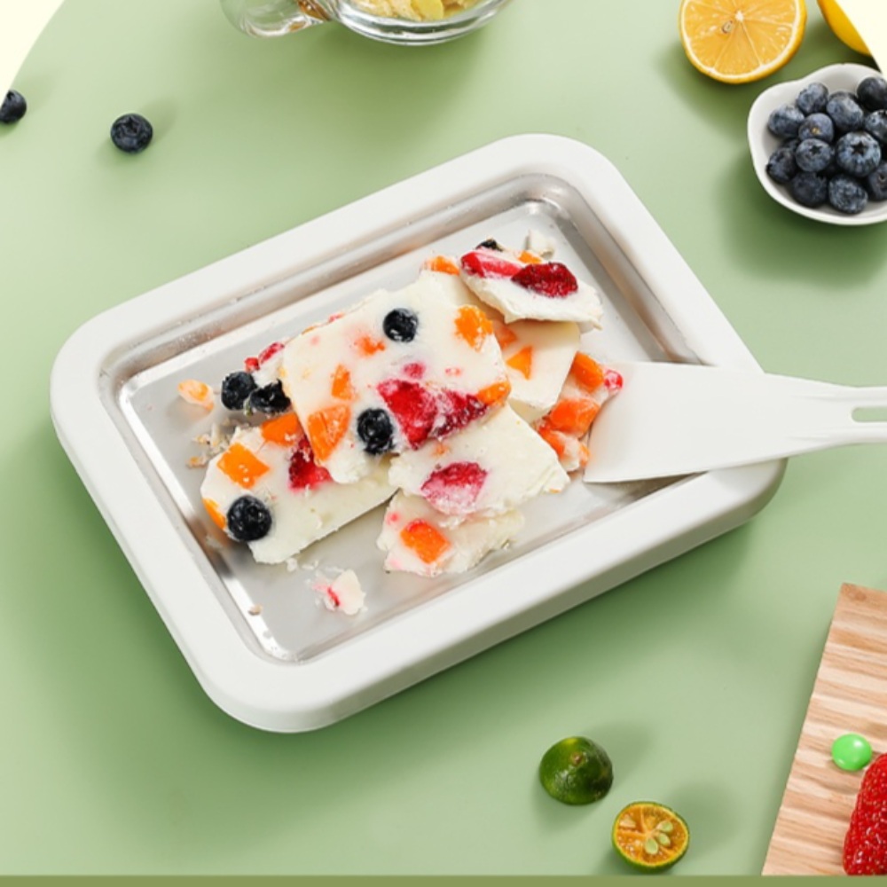 철판아이스크림 만들기 메이커 기계 스텐 304 아이스크림 간식만들기 가정용 미니