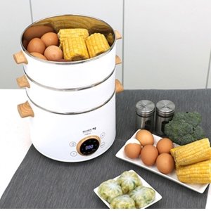 키친아트전기찜기 만능찜기 스텐전기 계란 스팀쿠커 만두