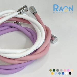 샤워기줄 물때방지샤워호스 PVC 실리콘 화이트 1.5M