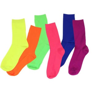 네온 컬러 양말 골지 삭스 6color 비비드 색깔 포인트 패션 아이템