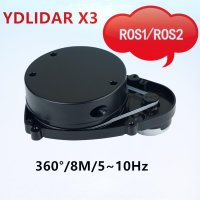 EAI YDLIDAR X3 및 프로 라이더 TOF 360 도 스캐닝 범위 센서 ROS 로보틱스 8m