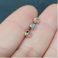 14K Gold 이태리 슬래쉬 볼 2mm 2.5mm 금볼 팔찌만들기DIY