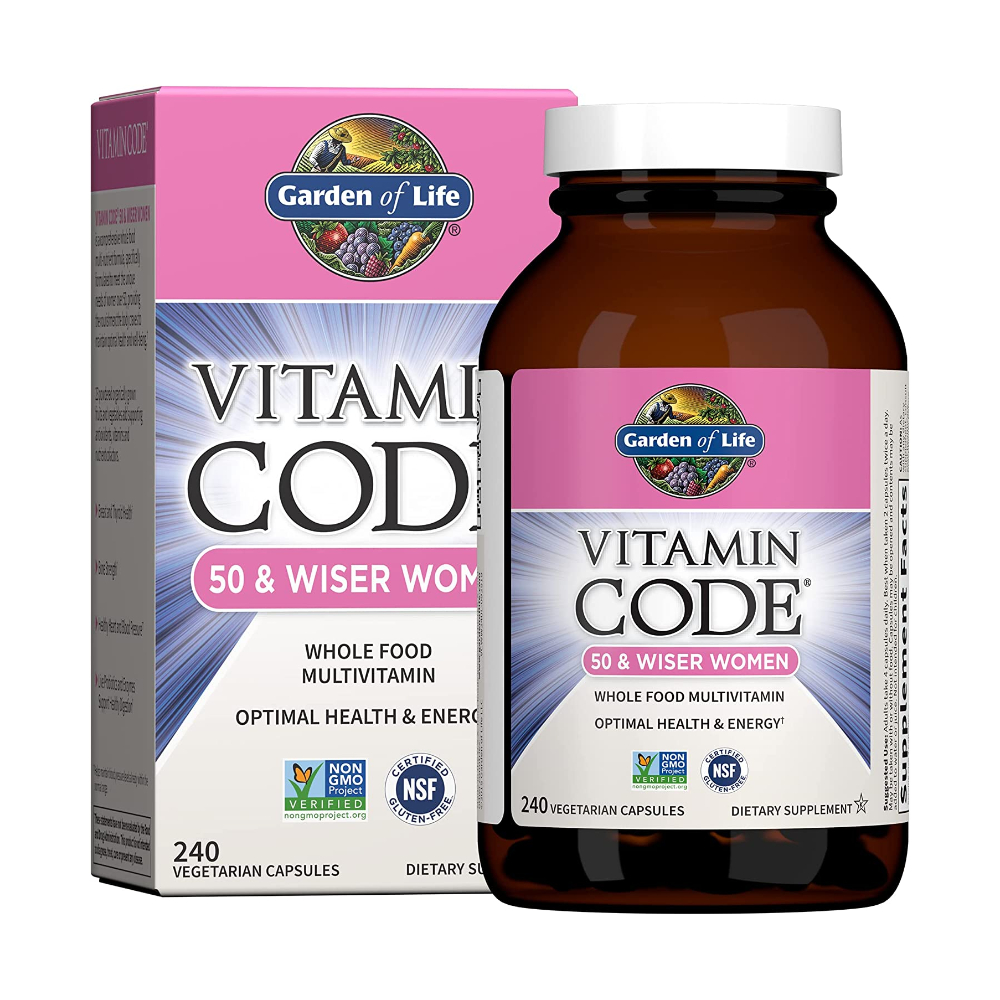 <b>가든오브라이프</b> 비타민코드 여성 종합비타민 50 &amp; 와이저 240 식물성캡슐