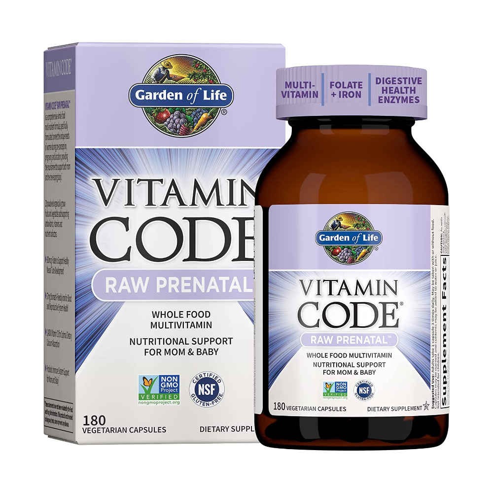 <b>가든오브라이프</b> 비타민 코드 RAW 프레나탈 임산부 비타민 180 식물성캡슐