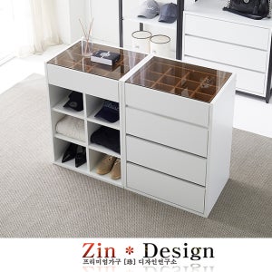 친환경 E0 옷방 드레스룸 서랍장 악세사리 수납장 600 이동바퀴