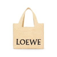 LOEWE 로에베 라탄백 라피아 스몰 폰트 토트백 A685B59X03