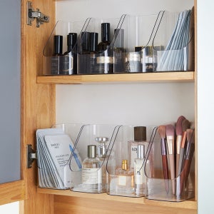 구디푸디 깔끔 주방 욕실 정리함 다용도 펜트리 수납함 1칸, 투명, 1개