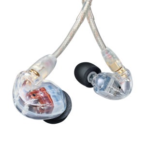SHURE 슈어 SE535 NEW 클리어 밀폐형 유선 이어폰