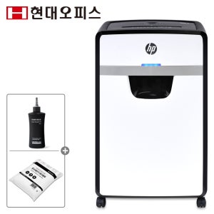 HP 중형 사무용 문서세단기 W3024CC 24매 30L 자동역회전 카드,스테플러심세단/ 파쇄기
