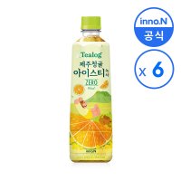 [티로그] 제주청귤 아이스티 녹차 500ml (6EA)