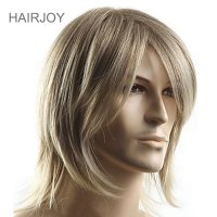 올림머리가발 똥머리 부분 가발 연습용 긴 머리 HAIRJOY 남성 합성 헤어 중간 길이