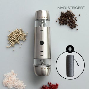 마리슈타이거 프로피 듀오 충전식 전자동 소금후추 그라인더 2in1 시스템+전용 케이스