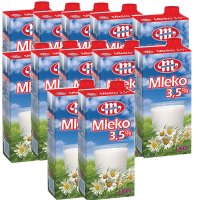 폴란드산 무항생제 NON-GMO 믈레코비타3.5% 수입멸균우유 1L(12입)