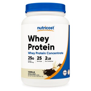 뉴트리코스트 WPC 프로틴 25g 단백질 바닐라맛 25일분 907g