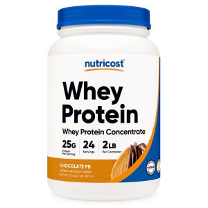 뉴트리코스트 WPC 프로틴 25g 단백질 초콜렛 피넛버터맛 24일분 907g