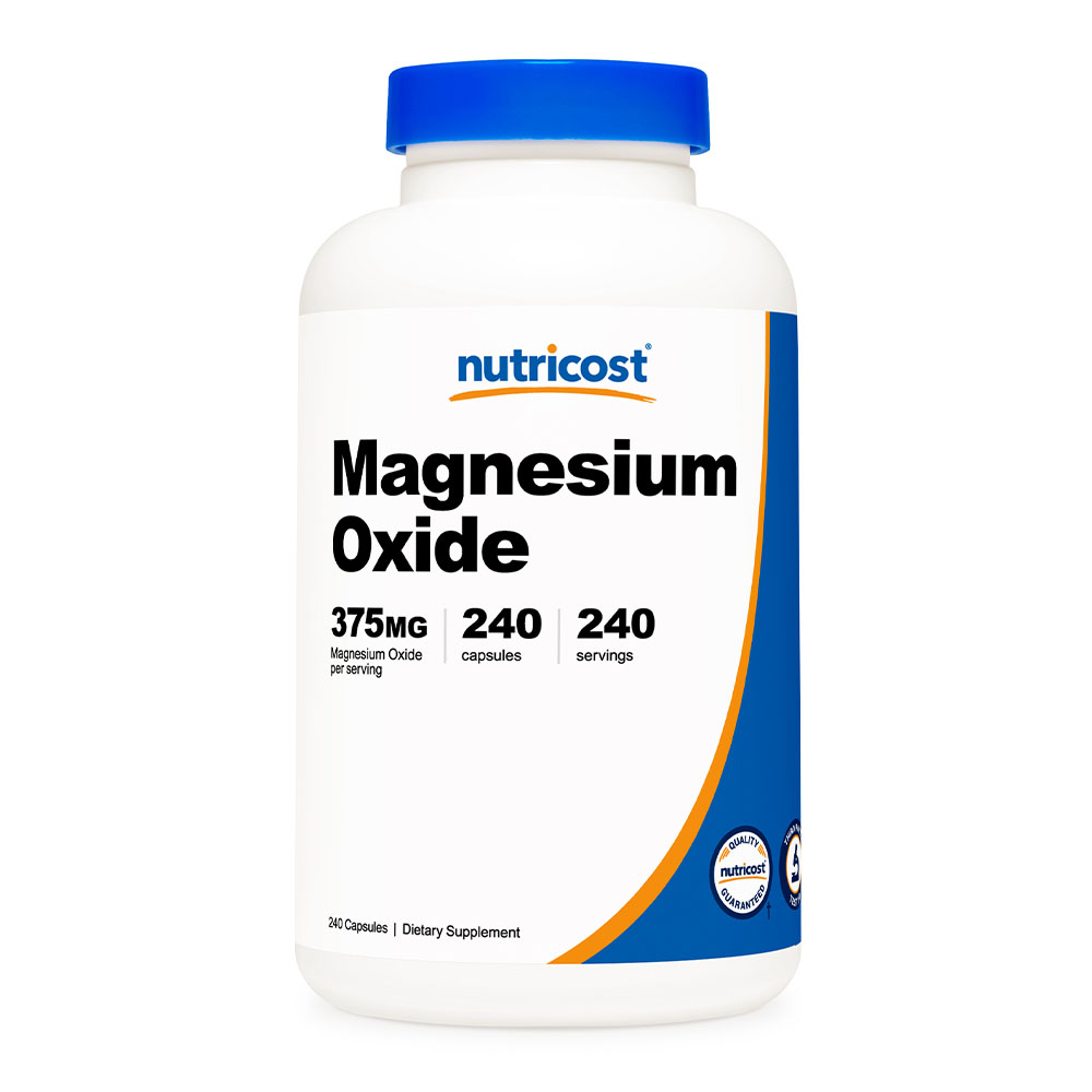 뉴트리코스트 산화 마그네슘 옥사이드 375mg 글루텐 프리 240캡슐 240일분