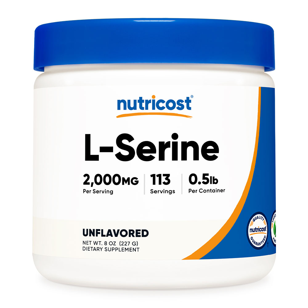 뉴트리코스트 <b>L-세린</b> 2,000mg 파우더 100g 113일분
