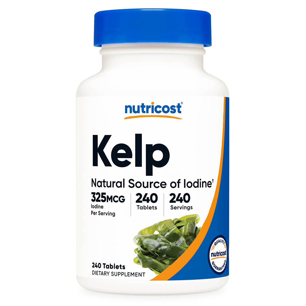 뉴트리코스트 천연 다시마 아이오딘 요오드 <b>켈프 325mcg</b> 240정 8개월분