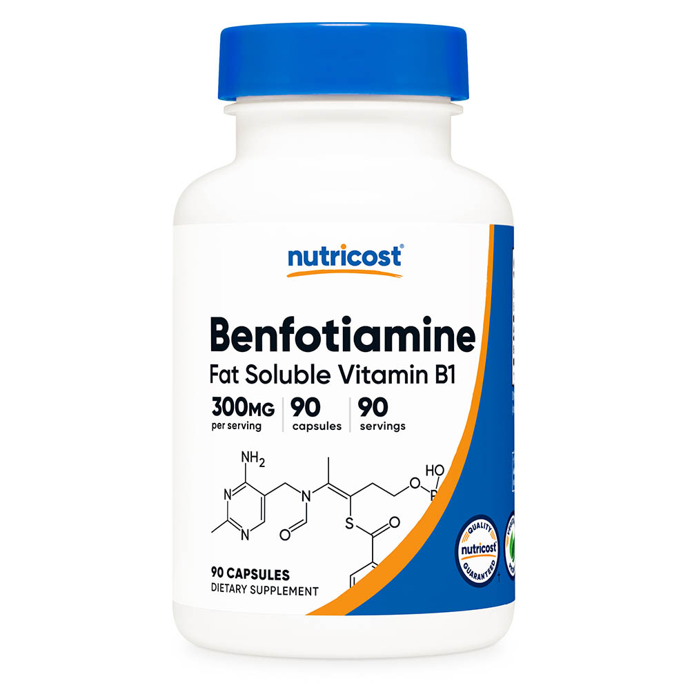 뉴트리코스트 <b>벤포티아민 300mg</b> 활성 지용성 비타민 B1 90캡슐 3개월분