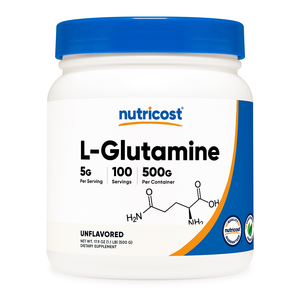 뉴트리코스트 <b>L-글루타민</b> 5g 파우더 가루 500g 무맛 100일분