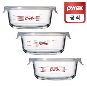 파이렉스 오리지널 계량저장용기 원형 380ml 3개입