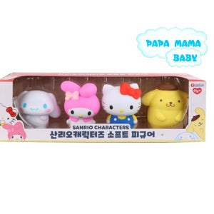 산리오 소프트 피규어 세트 시나모롤 마이멜로디 헬로키티 폼폼푸린