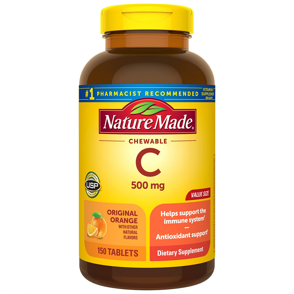<b>네츄럴 메이드</b> 츄어블 <b>비타민C</b> 1000mg 이뮨서포트 150정