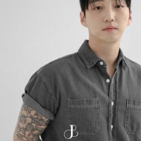 [ JUNBRO MADE ] 2color - SS wear 그레이시 데님 반팔 남방