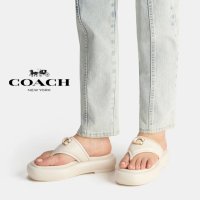 코치 실비 버블 플랫폼 텅샌들 COACH 조리 샌들