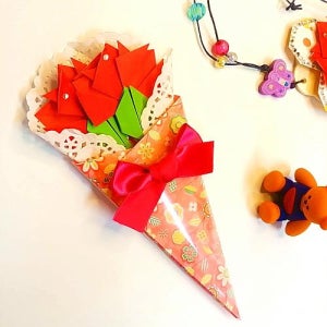 [종이종이] 종이접기패키지 어버이날 카네이션 미니꽃다발 만들기세트