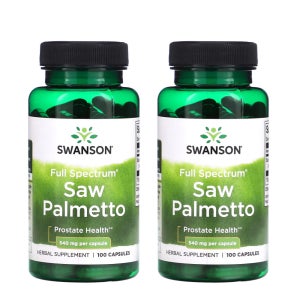 스완슨 쏘팔메토 Saw Palmetto 540 mg 100 캡슐 2통