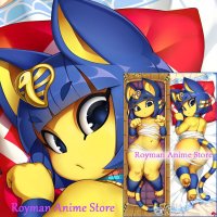 동물바디필로우 다키 마 쿠라 애니메이션 Ankha Animal Crossing 양면 인쇄 Lifesize Body Pillow Cover